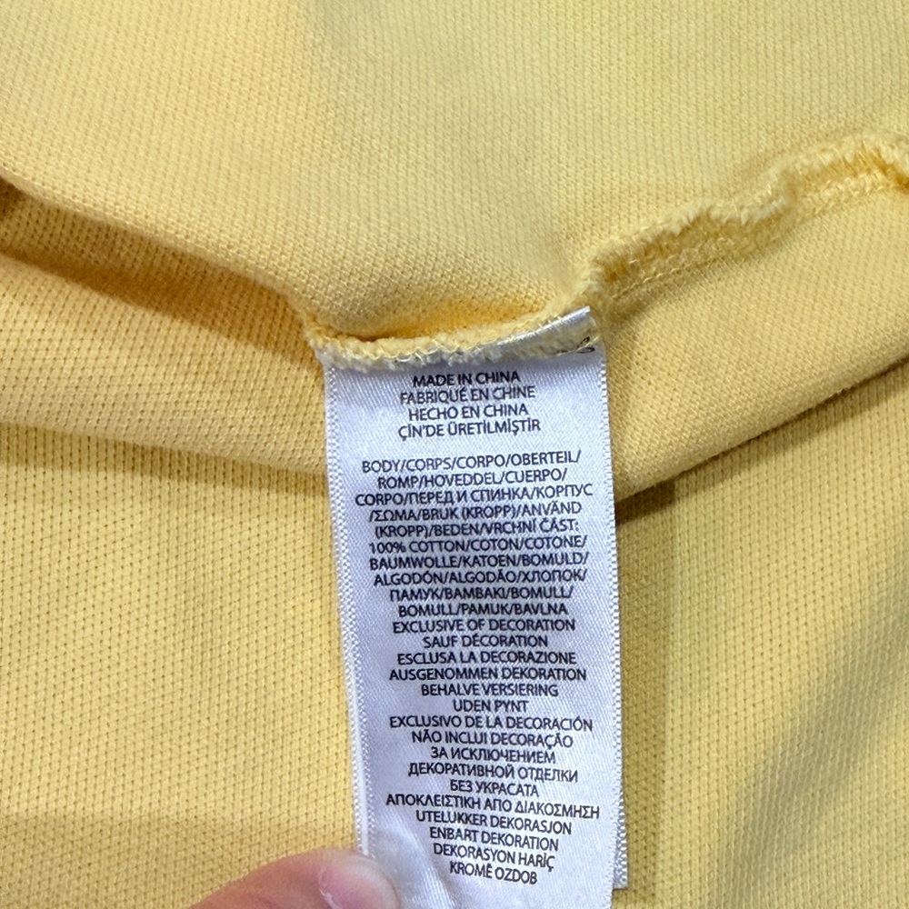 Ralph Lauren Men's Light Yellow Polo Short Sleeve Shirt Size L - Picture 8 of 8